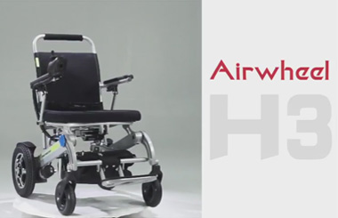Airwheel H3 full-automatic folding smart wheelchair.