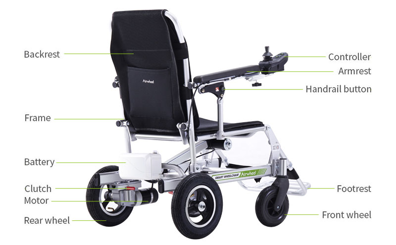 portable wheelchair airwheel