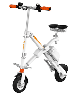 E6 eléctrica bicicleta plegable cuenta con un dise?o de marco X patentado, dise?o ergonómico de silla, sistema de doble amortiguación, neumáticos peque?os de 8 pulgadas y marco plegable.